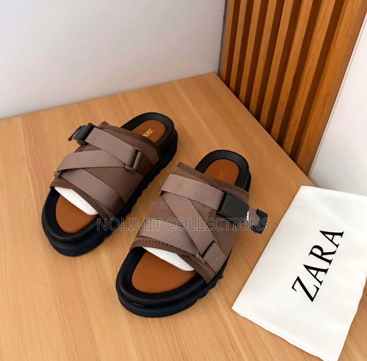 Zara Tactical Slides With Platform Soles