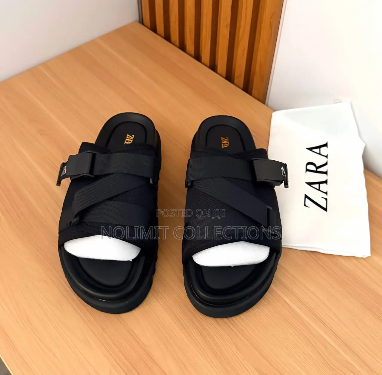 Zara Tactical Slides With Platform Soles
