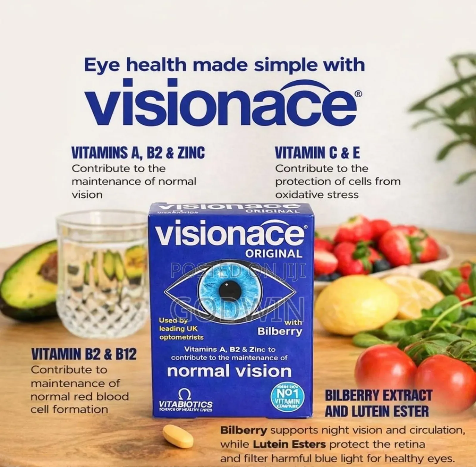 Visionace Original Dietary Eye Supplements