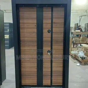 Wood Black Double Warm Door