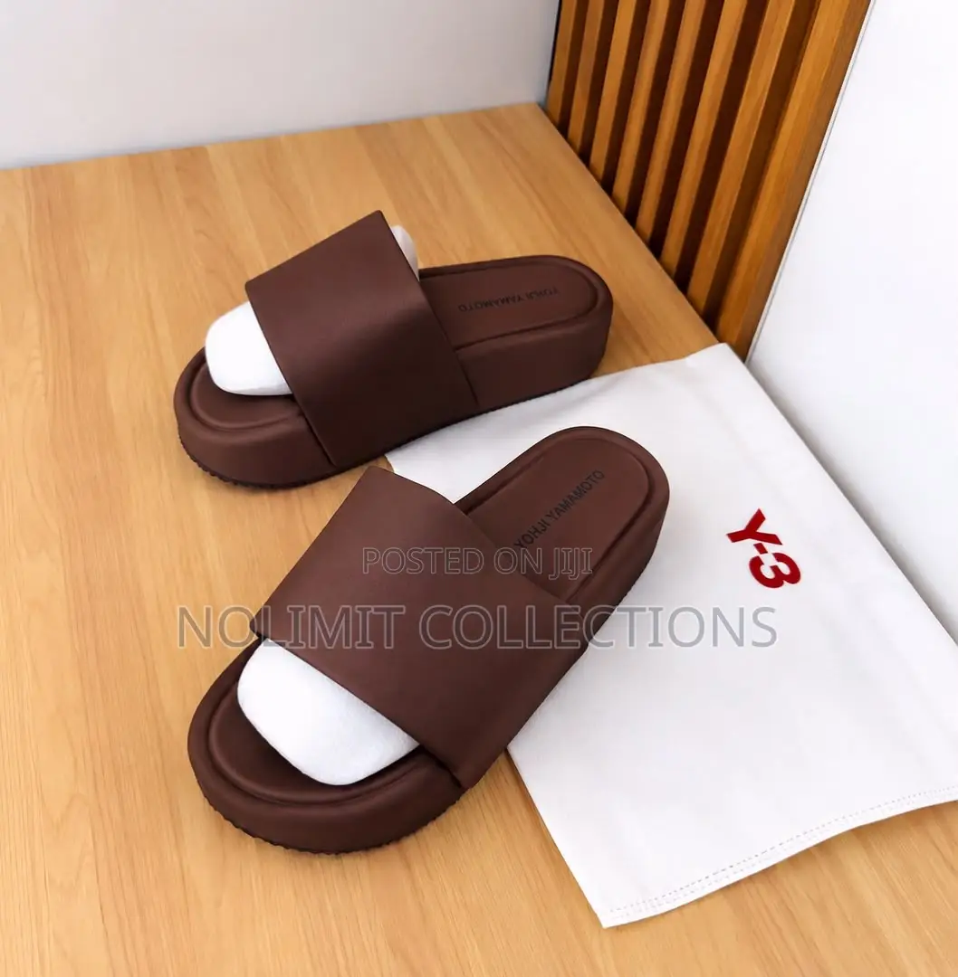 Y-3 Slides With Platform Soles