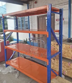 Heavy-Duty 4-Tier Metal Storage / Supermarket Racking