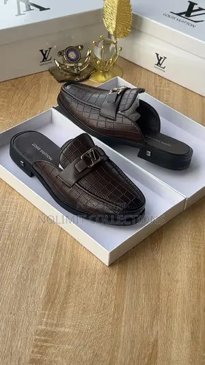Louis Vuitton Men's Leather Half Shoes
