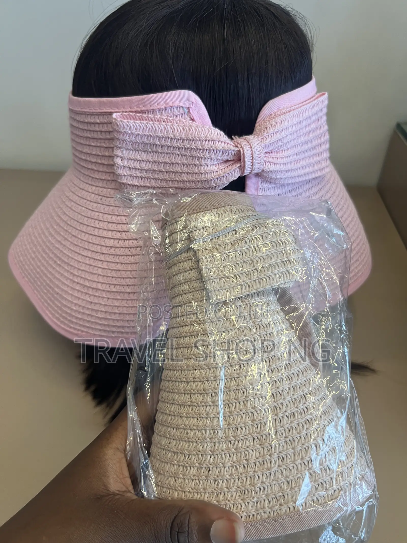 Roll-Up Straw Hat Portable Packable Sun Hat