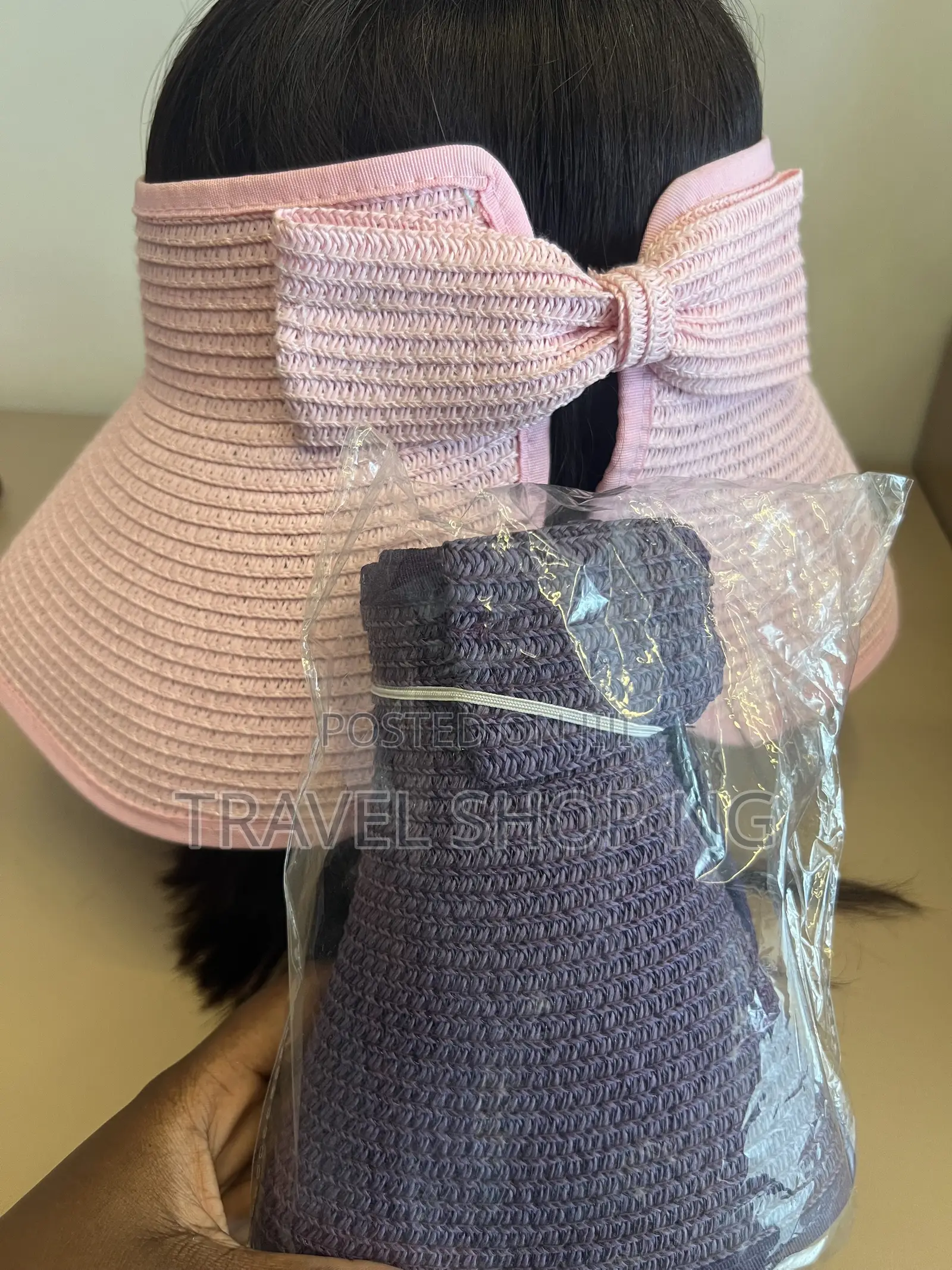 Roll-Up Straw Hat Portable Packable Sun Hat