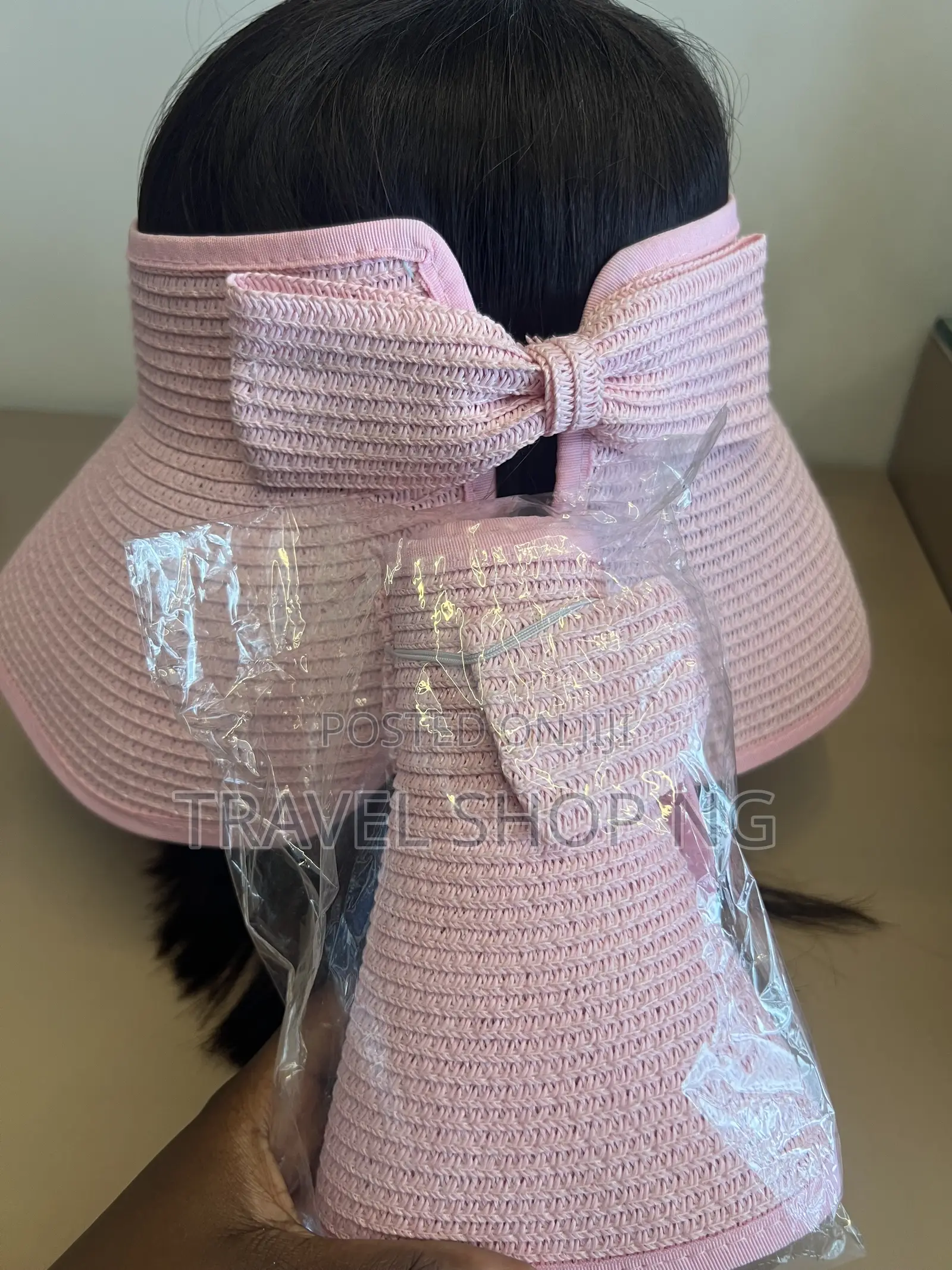 Roll-Up Straw Hat Portable Packable Sun Hat