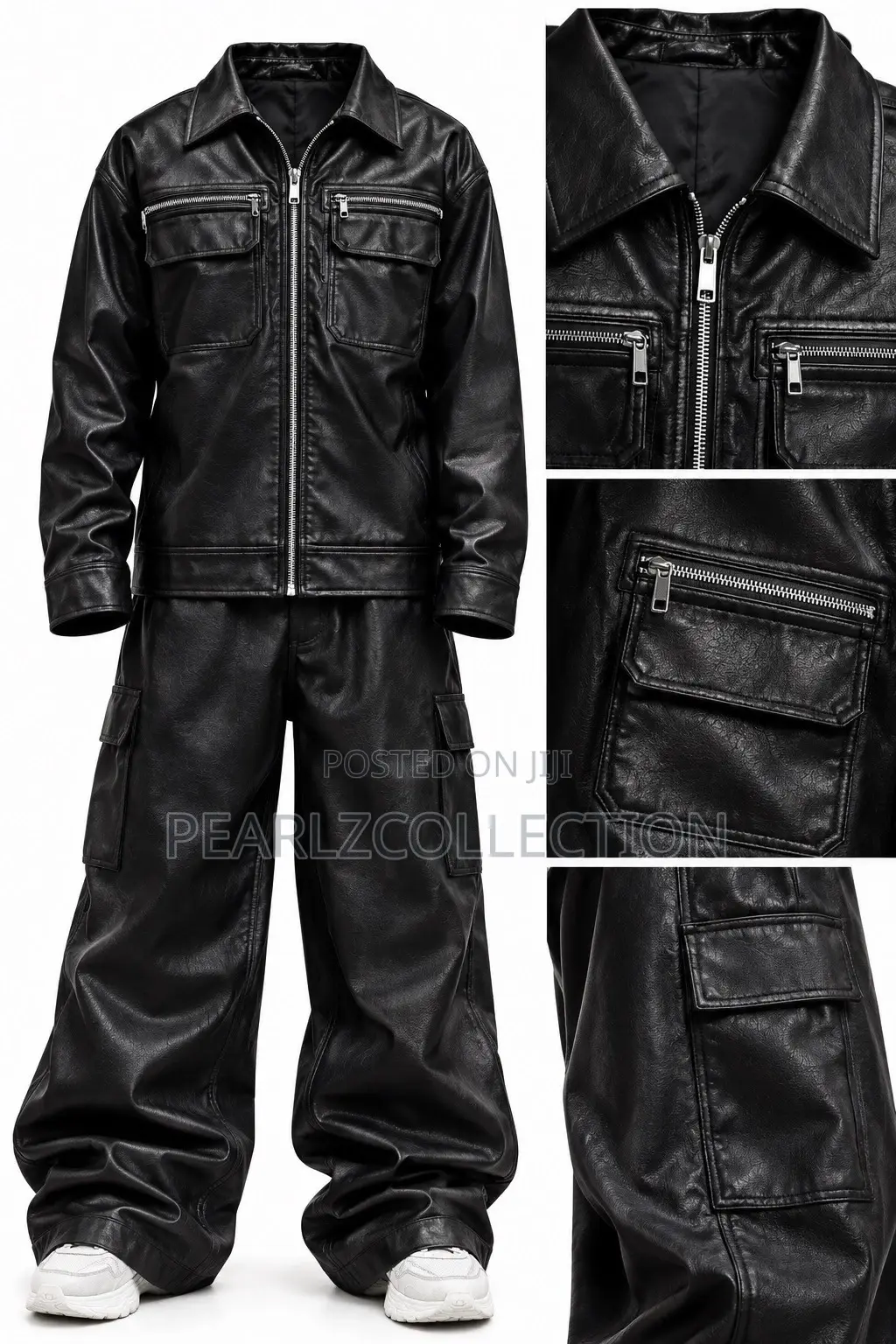 Leather Jacket and Trouser