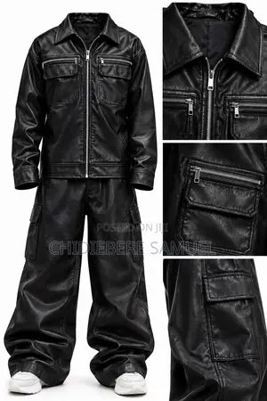 Leather Jacket and Trouser