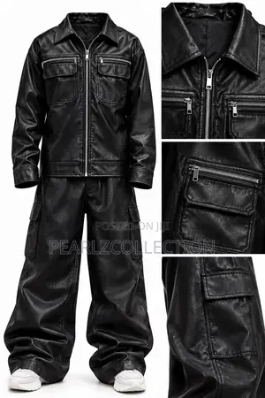 Leather Jacket and Trouser