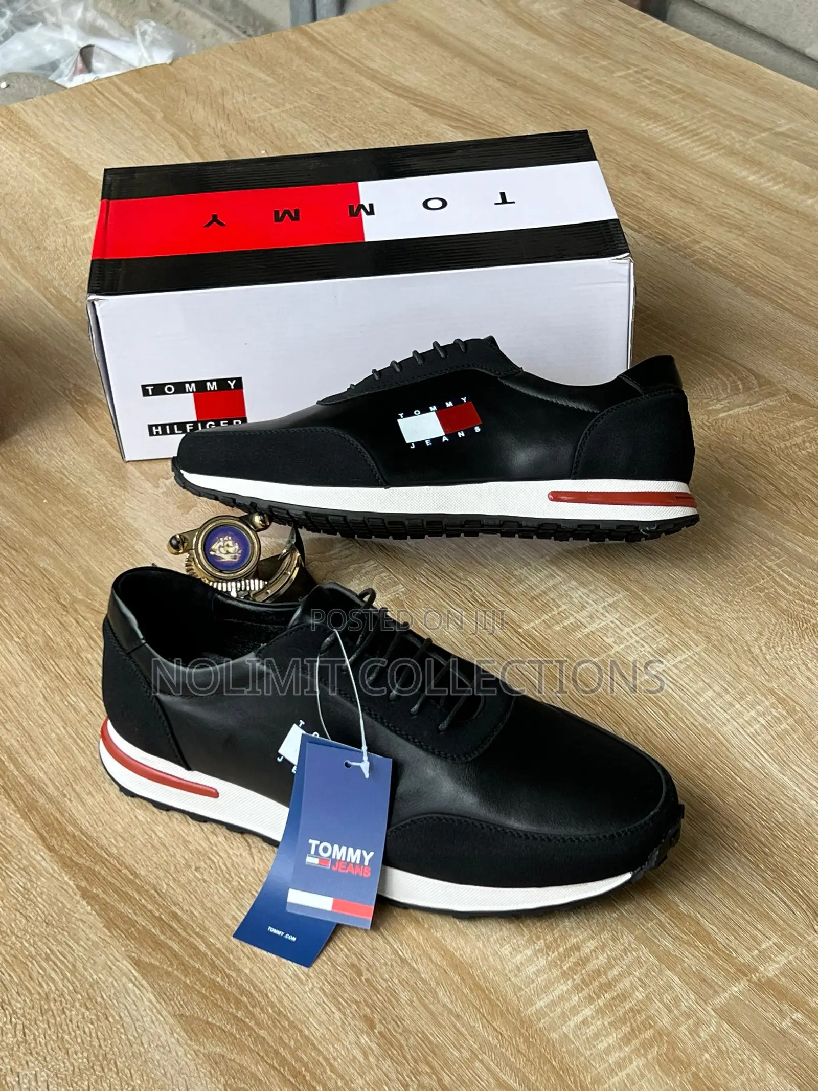 Tommy Hilfiger Men's Lace Up Sneakers With Solid Soles