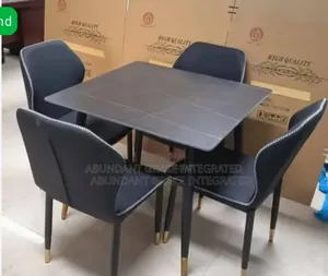 Modern 4-Seater Seater Sintered Stone Dining Table.