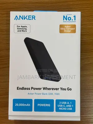 Anker Power Bank 20,000Mah - (15W)