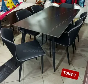 Luxury 6 Seater Marble Dining Set.