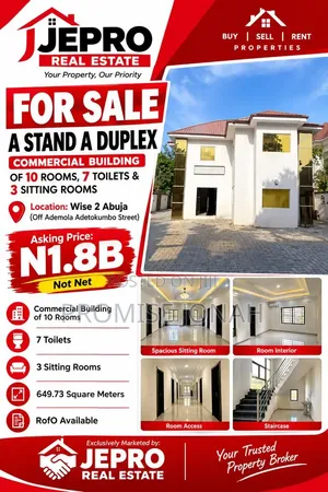 10bdrm Duplex in Wuse 2 for sale