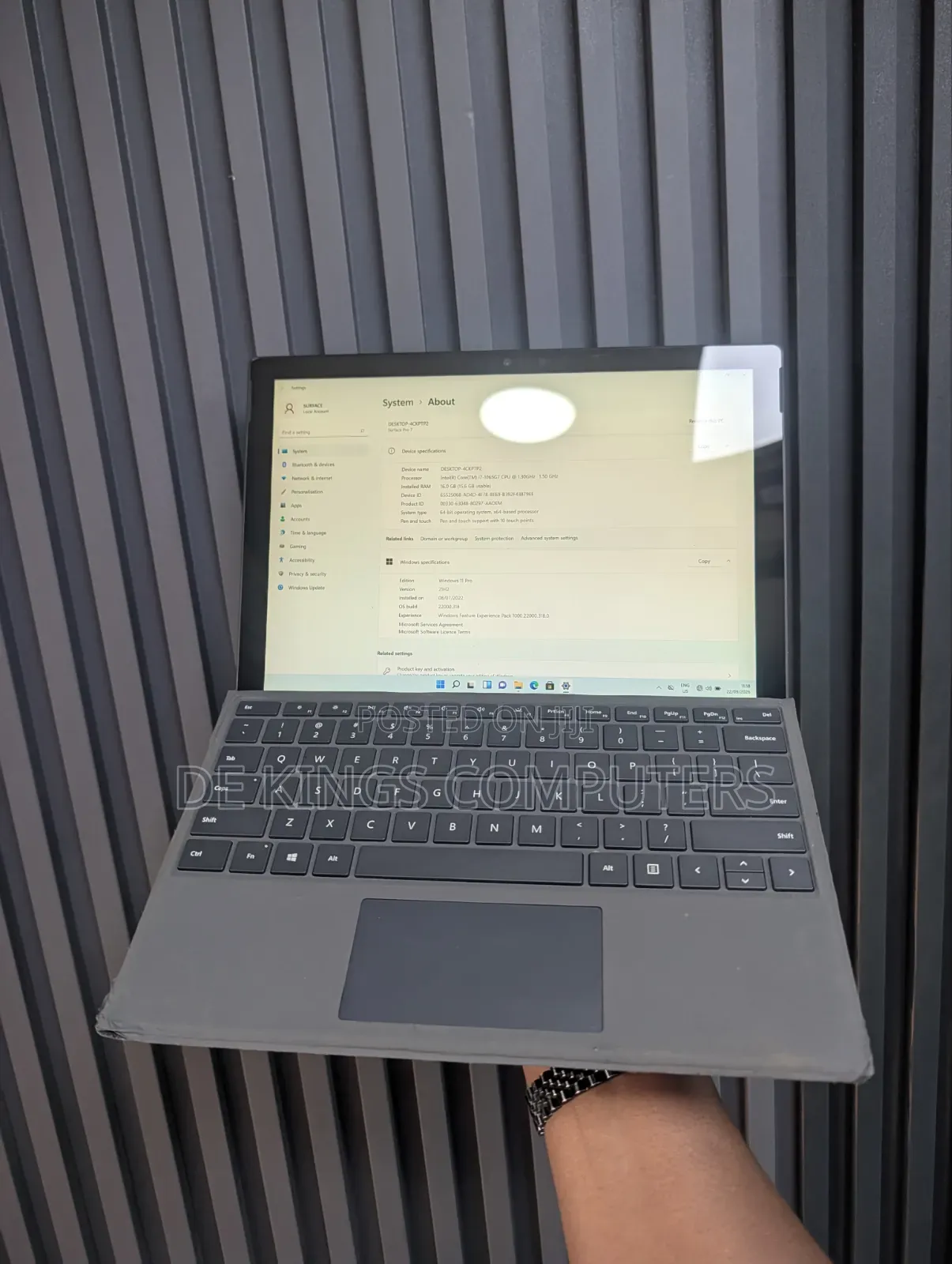 Laptop Microsoft Surface Pro 7 16GB Intel Core i7 SSD 256GB