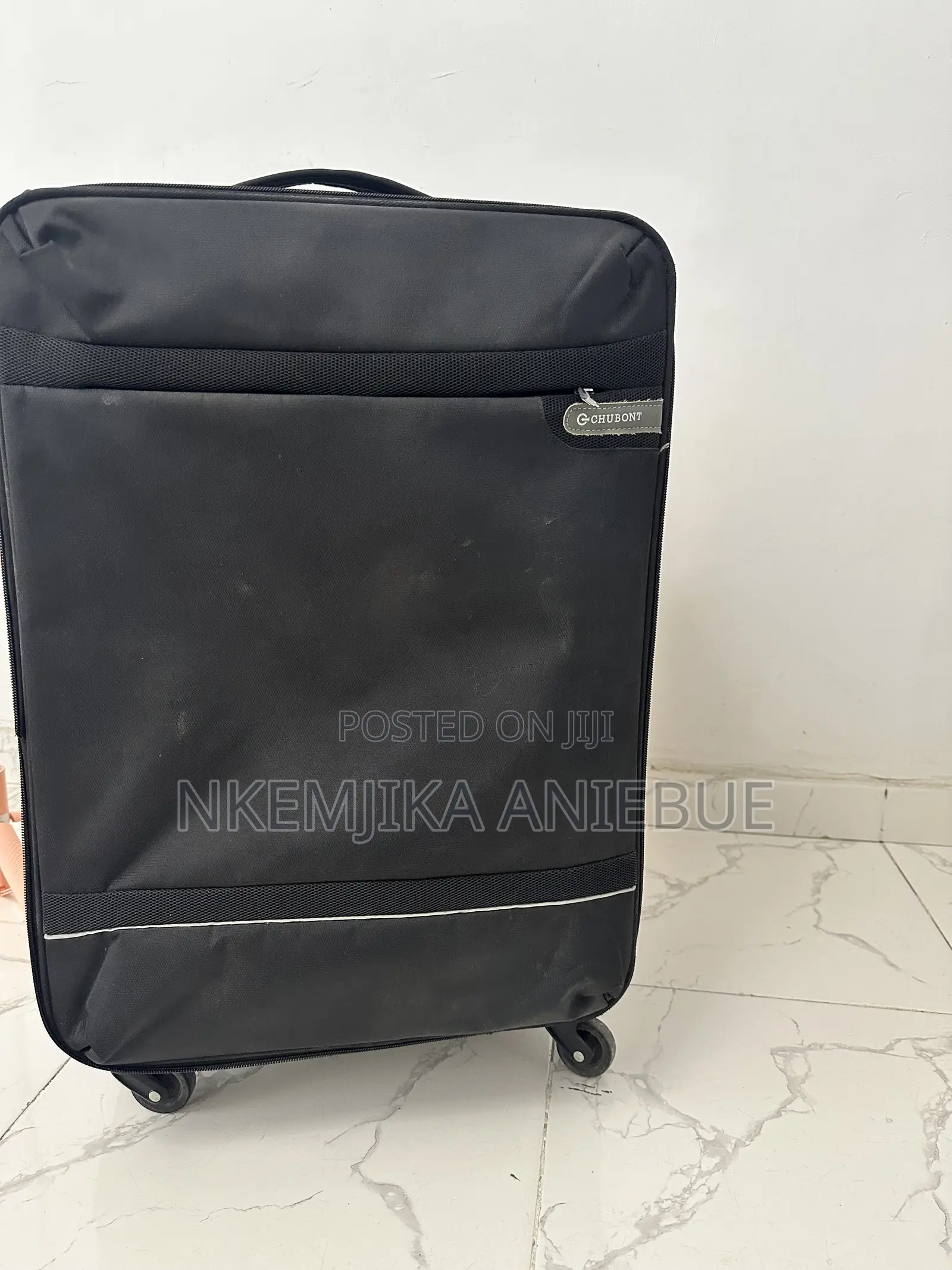 Large Black Travel Suitcase