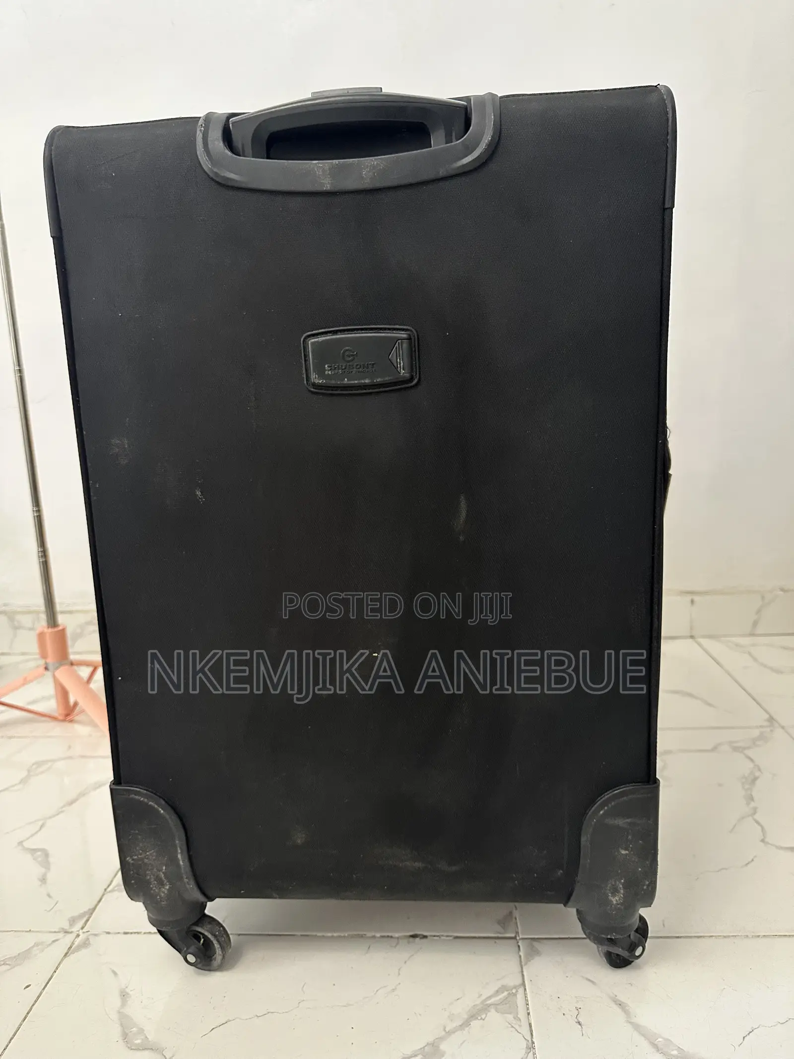 Large Black Travel Suitcase