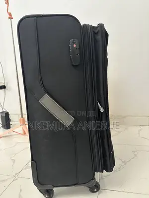 Large Black Travel Suitcase