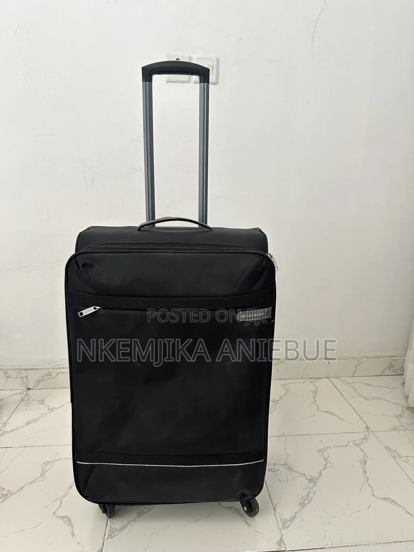 Large Black Travel Suitcase