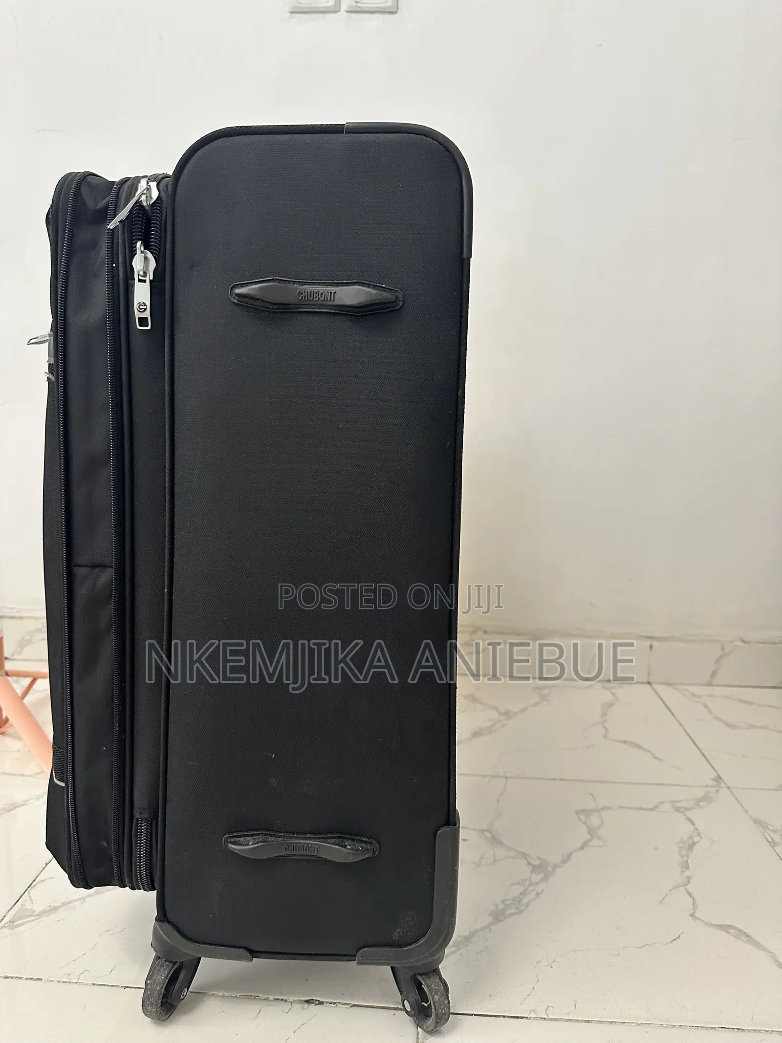 Large Black Travel Suitcase