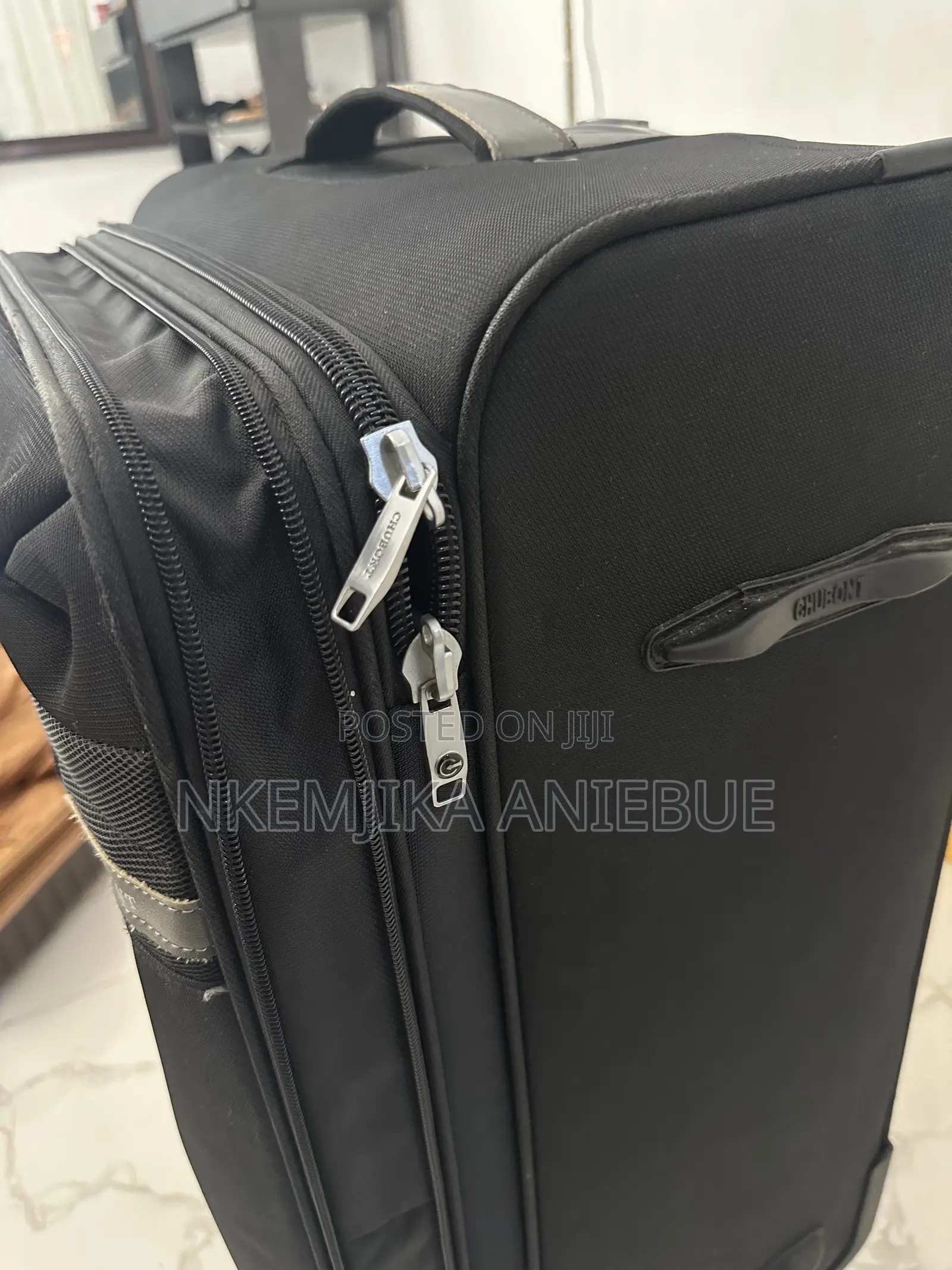 Large Black Travel Suitcase