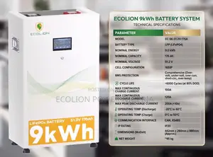 ECOLiON 9kWh Lithium Battery (Model E25.6V352AH) - Distributor Prices