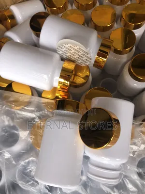 120ml Capsule Jar With Gold Cap
