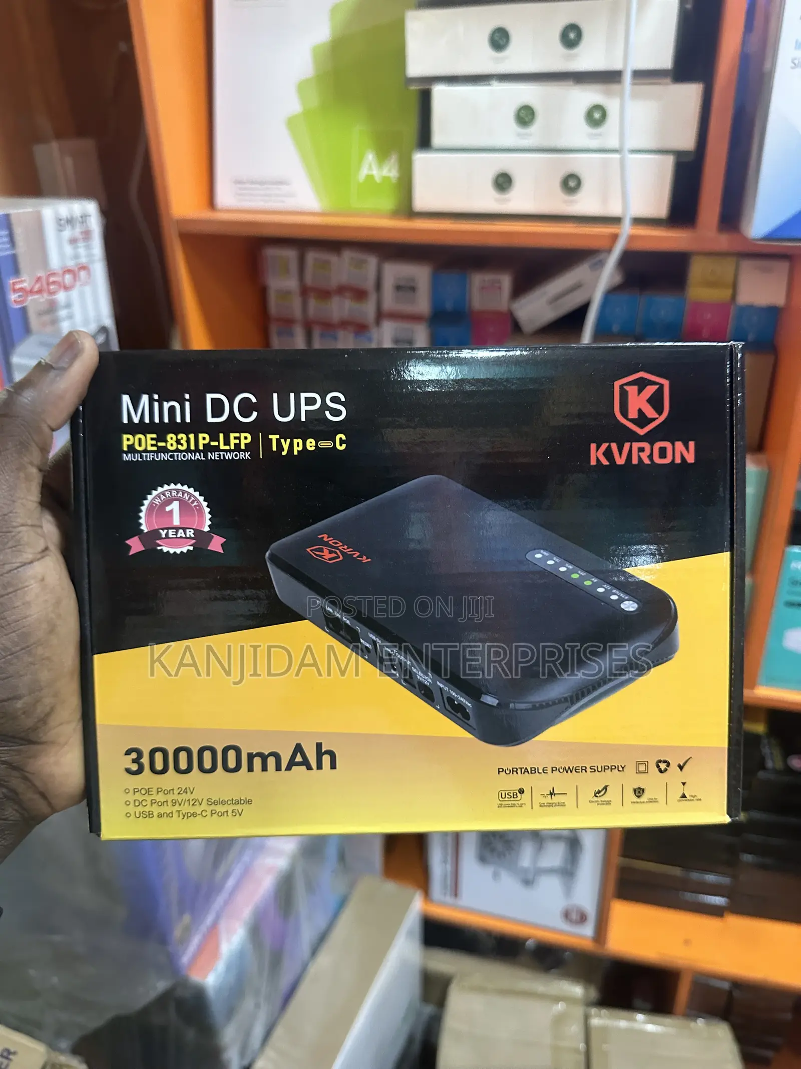 Kvron 30000mah Mini Dc Ups Router Power Bank