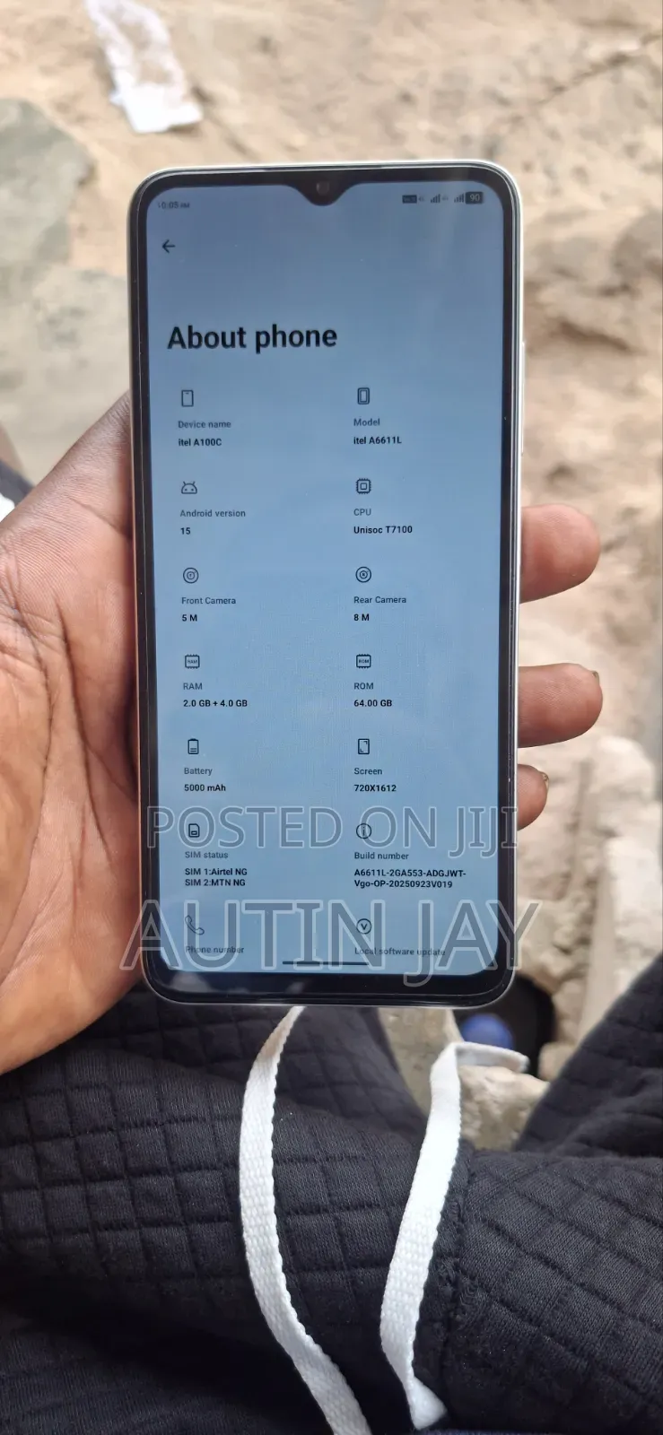 Itel A100C 64 GB Gray
