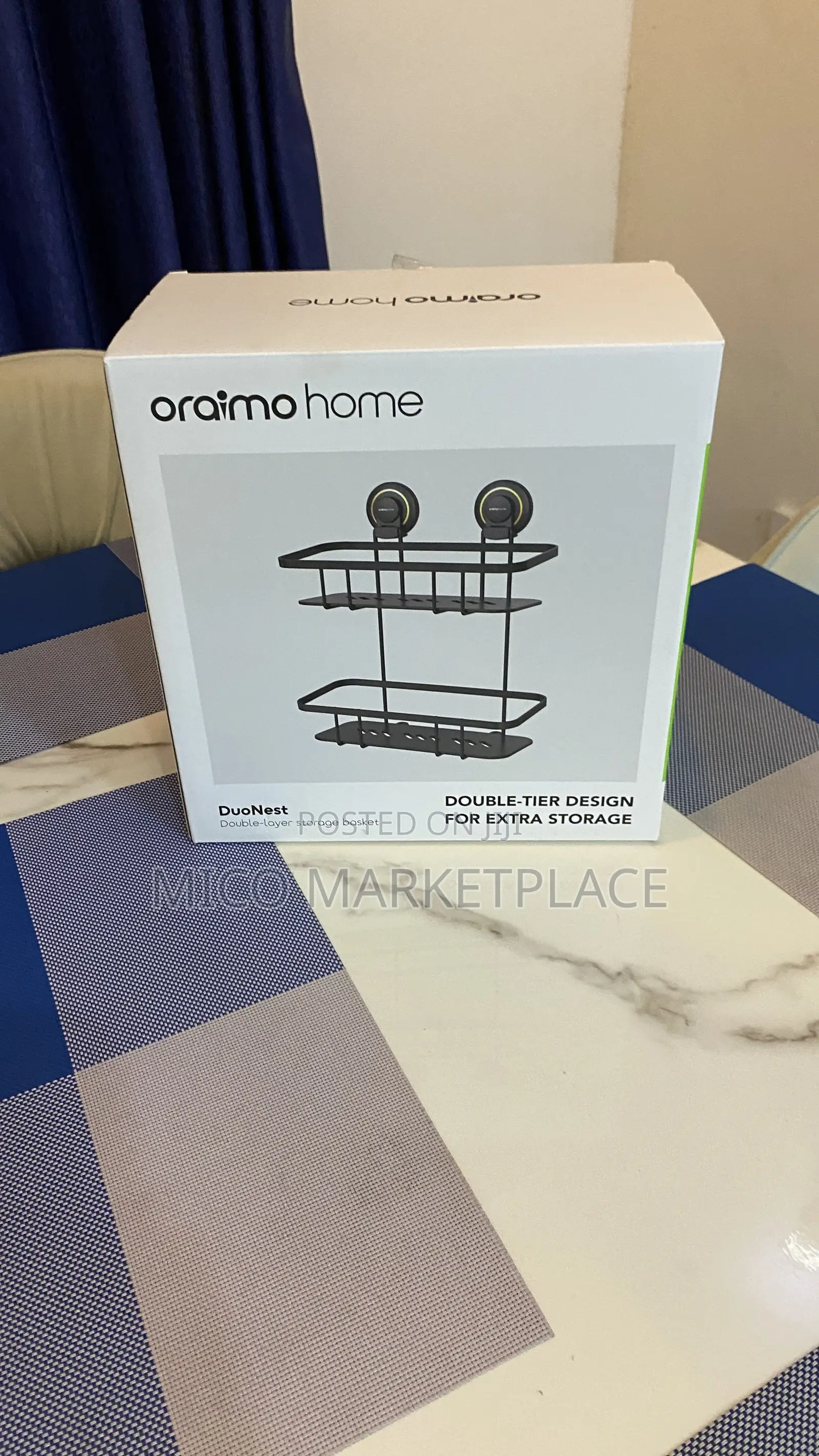 Oraimo DuoNest Nail-Free Double-Tier Storage Basket