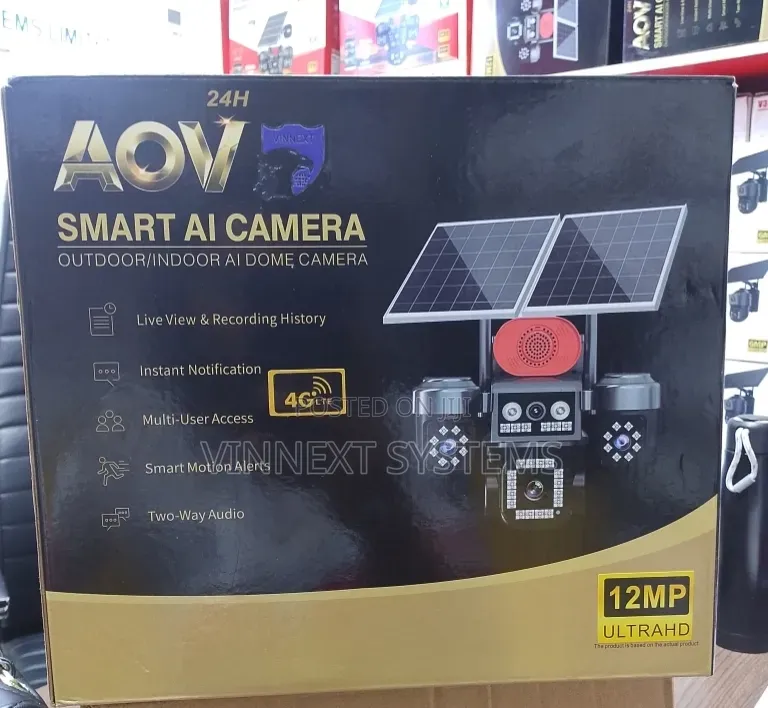 Dual Panel 4 Lens Camera With Alarm