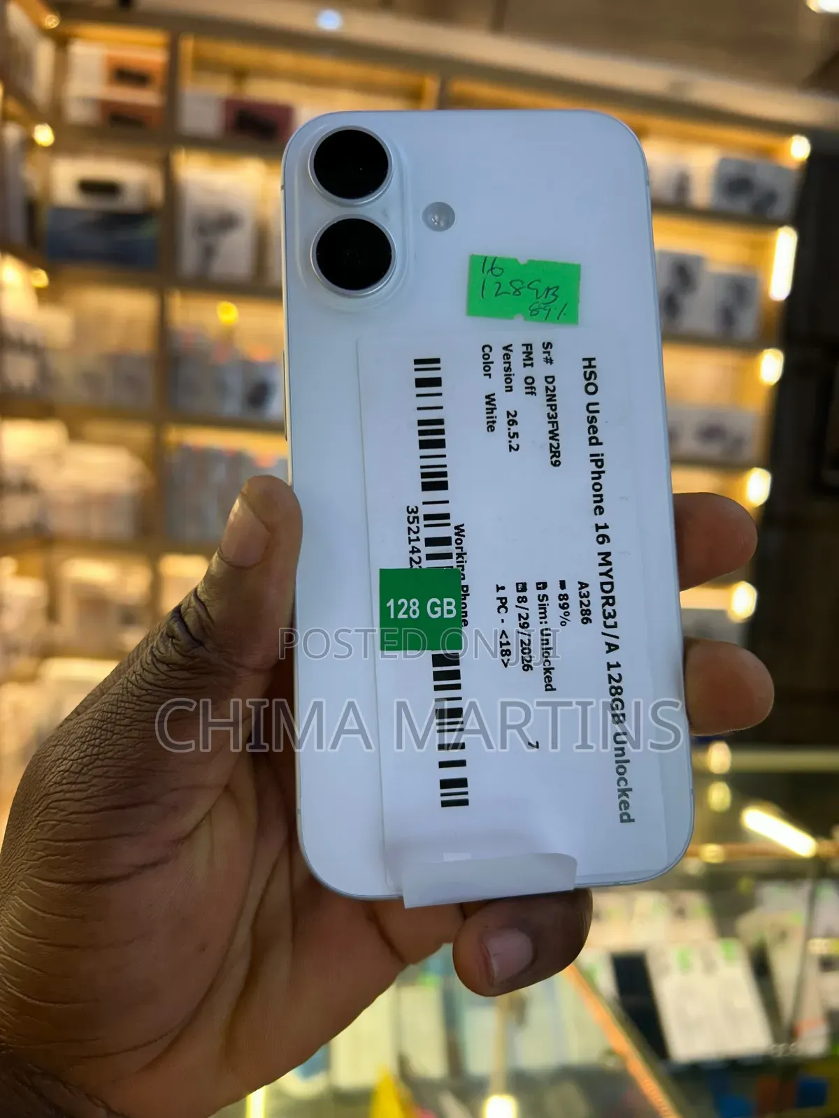 Apple iPhone 16 128 GB White
