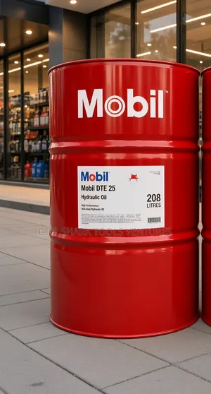 208-Liter Drum of Mobil DTE 25 Hydraulic Oil