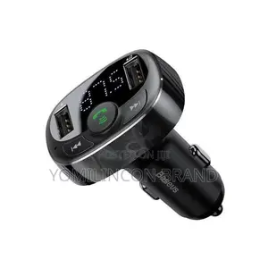 Baseus T Shaped S-09a Car Bluetooth MP3 Player Transmitter -Black.