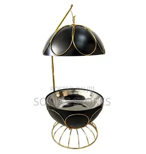 8L Luxury Round Black Gold Chaffing Dish