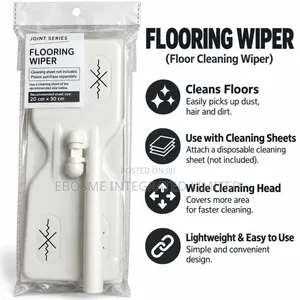 White Flooring Wiper With Cleaning Sheet Holder