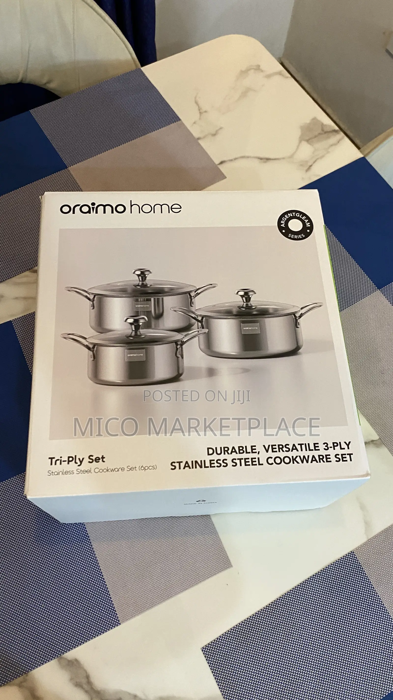 Oraimo Tri-Ply Set Durable Versatile Stainless Steel Cookware Set(6pcs