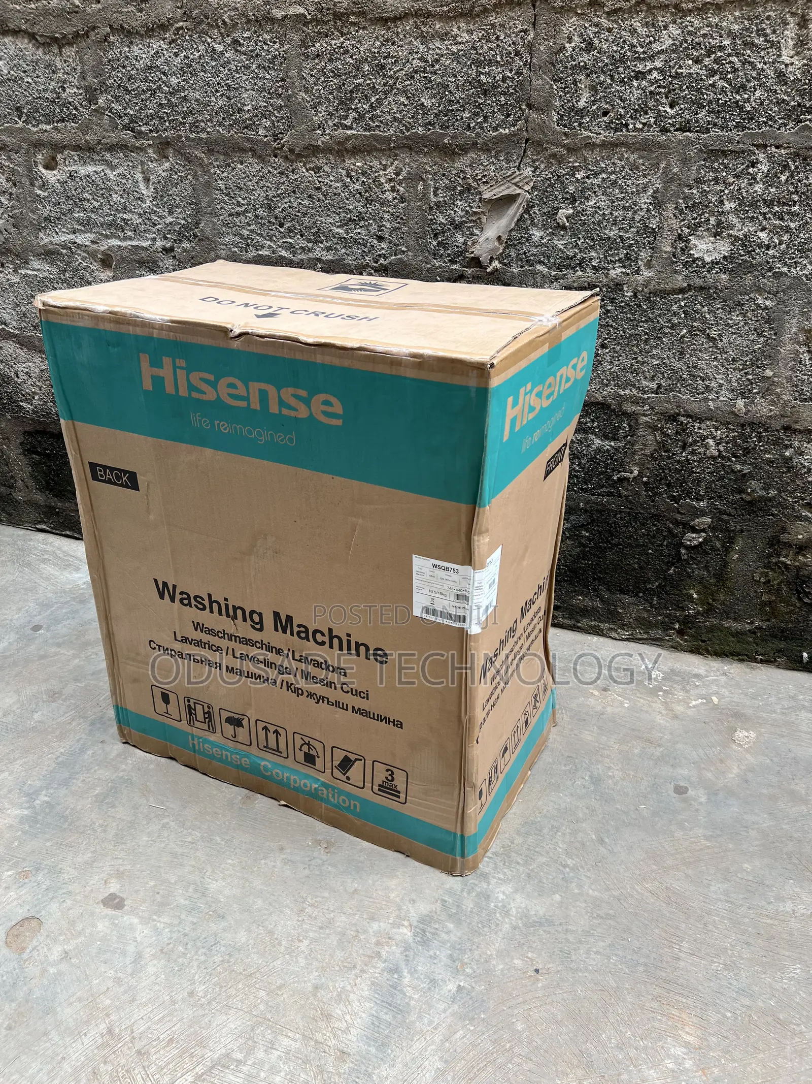 Hisense 7.5kg Efficient Washing Machine
