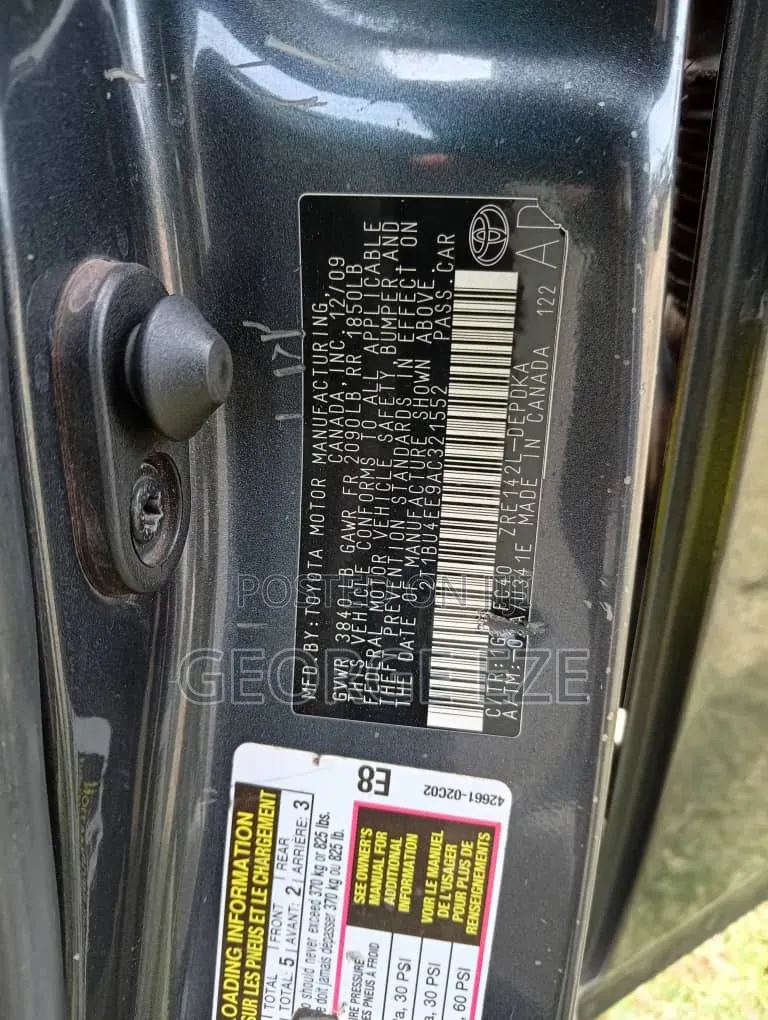 Toyota Corolla 2010 Gray