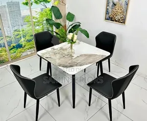 Affordable and Quality Dining Set With Black Chairs