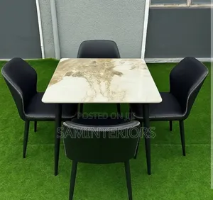 Affordable and Quality Dining Set With Black Chairs