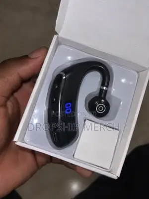 Business Bluetooth Earpiece With LED Battery Display - Single Ear Hook