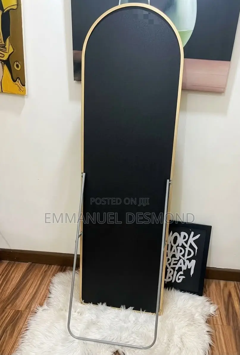 Standing Mirror With Aluminum Edging