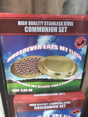 High Quality Stainless Steel Gold Communion Set