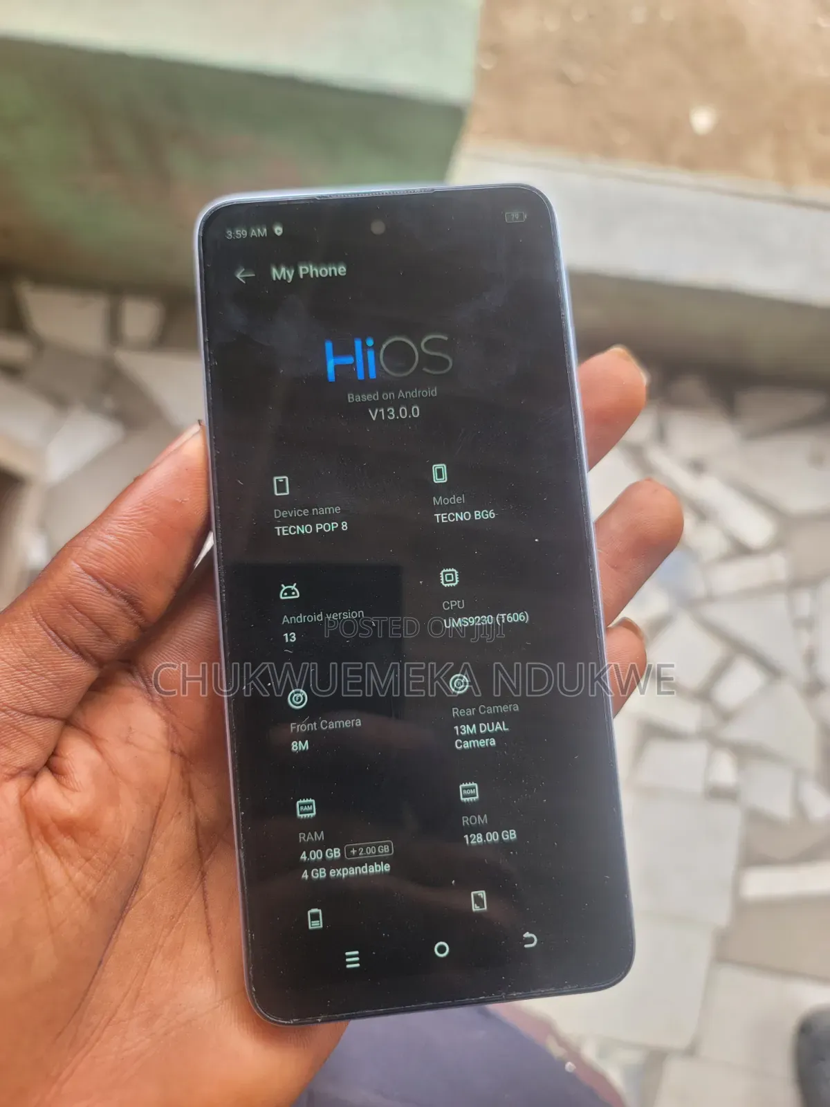 Tecno Pop 8 128 GB Blue