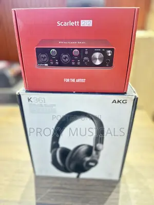 Scarlett 2i2 3rd Gen Soundcard AKG Headphone