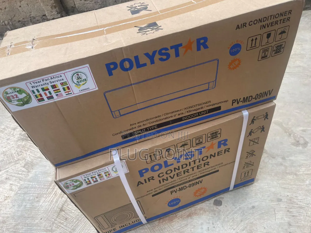 Polystar 1HP Split Inverter AC With Installation Kit