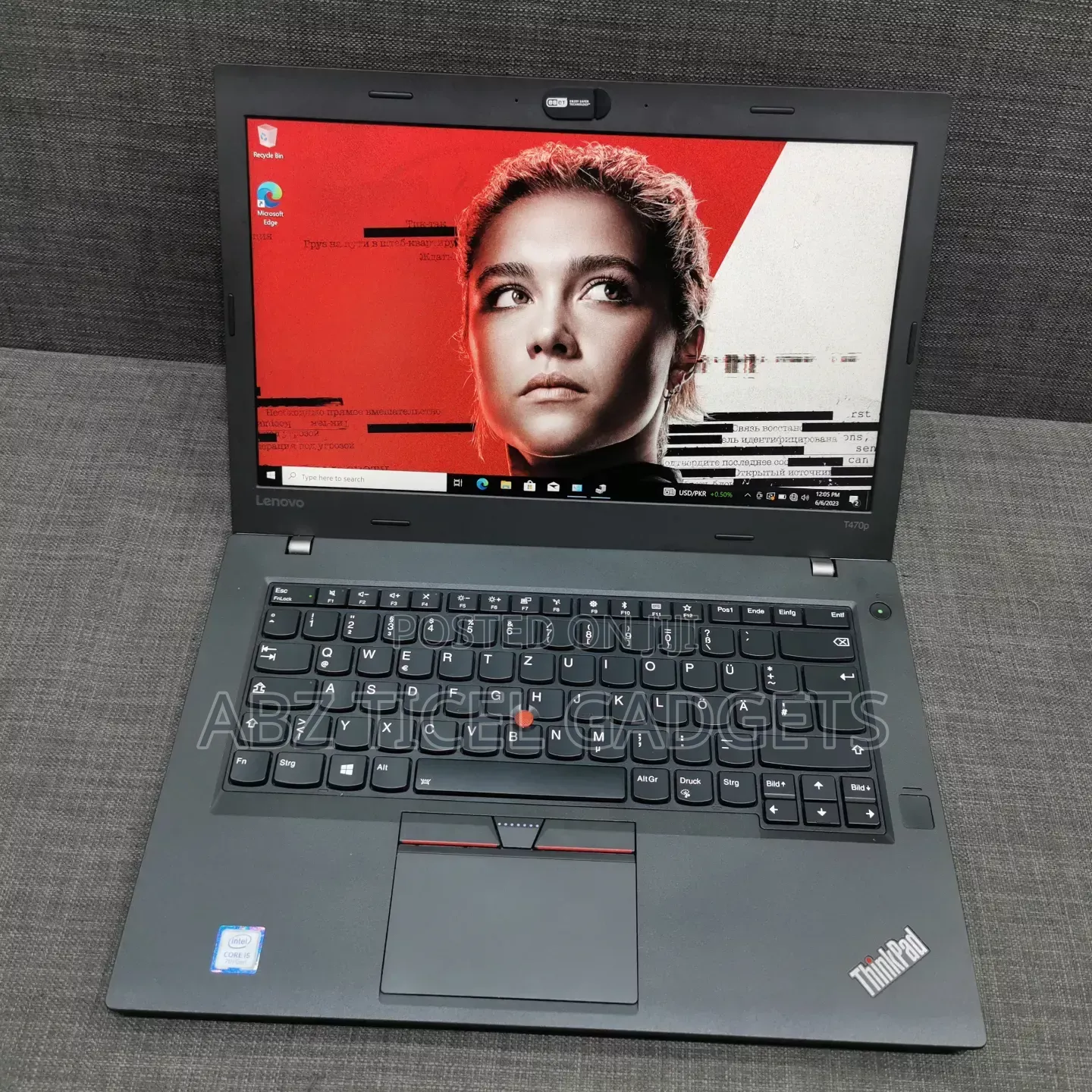 Laptop Lenovo ThinkPad T470p 8GB Intel Core i5 SSD 256GB