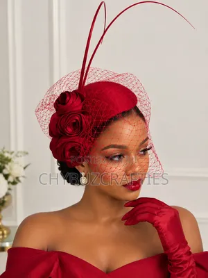 Red Rose Facinator