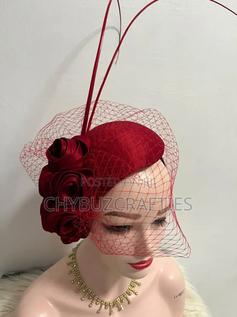Red Rose Facinator